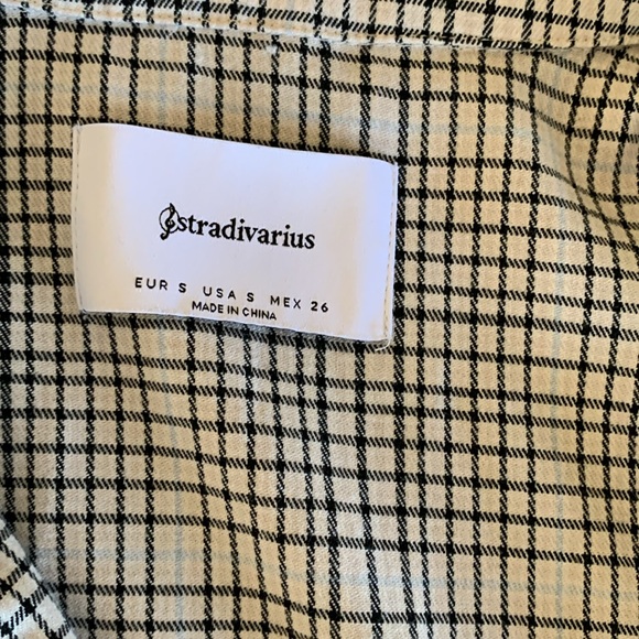 Strativarius Oversized Check Print Blazer Work to Casual City Wear Sz S - Picture 3 of 6